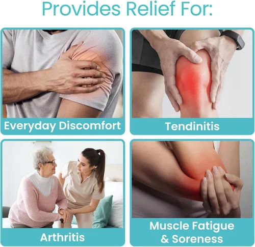 Vista 8 de Vive Manga de compresión de brazo para hombres, mujeres, 20-30 mmHg médica graduada con protección UV, para tendinitis, artritis