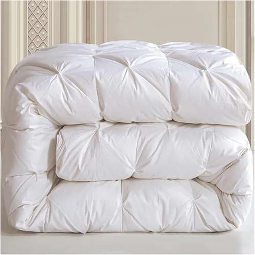 Vista 8 de ZTGL Lujoso edredón acolchado de plumas de ganso blanco, funda de 100% algodón, hipoalergénica, edredón de plumas de ganso a prueba de plumón