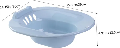Vista 5 de Bidé plegable inodoro asiento de baño para hemorroides bañera Sitz Baño Cuenco posoperatorio Cuenca de tocador con lavabo Sitz Baño para cuidado