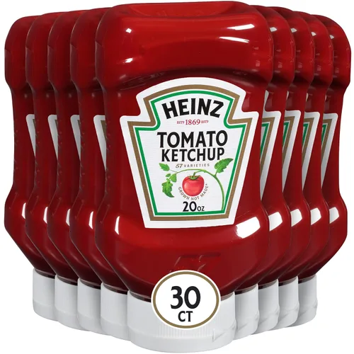 Vista 24 de Heinz Ketchup de tomate mezclado con chipotle, botella exprimible de 14 onzas
