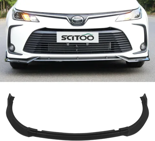 Vista 12 de SCITOO Borde de parachoques delantero negro mate STP-Style se adapta a 2001-2005 para Lexus para IS300 PP alerón de labio delantero