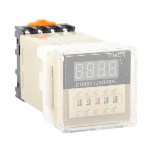 Vista 4 de DH48S-2Z Relé de tiempo digital de 220V con base de enchufe - 0.01S-99H99M ajustable, relés sólidos de retardo de encendido para sistemas de control