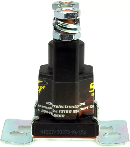Vista 3 de Stinger Aislador y relé de batería SGP38 80-AMP, NEGRO