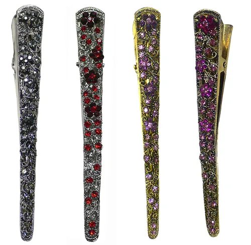Vista 22 de NM110-2-6d1 - Juego de 6 pinzas de metal resistentes para el cabello para mujeres y niñas