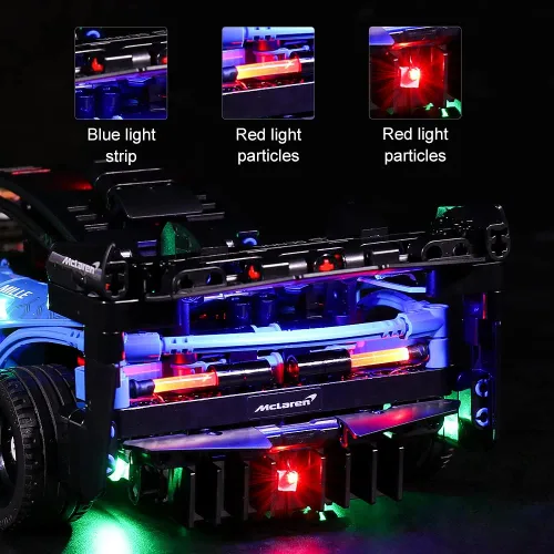 Vista 3 de VONADO Kit de luces para Lego Technic Mclaren Senna GTR 42123 - Lego Sets no incluidos