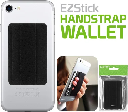 Vista 4 de Cellet EZStick - Cartera autoadhesiva para teléfono y tarjeta de crédito compatible con teléfono 11/11 Pro Xr Xs/Max X 8/Plus Note 10 9 Galaxy