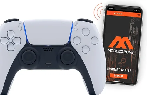 Vista 22 de MODDEDZONE Custom Rapid Fire, Anti Recoil, Macros MODDED Wireless Controller for PS5 & PC - Unique Smart Mods for ps5 controller controlled by the