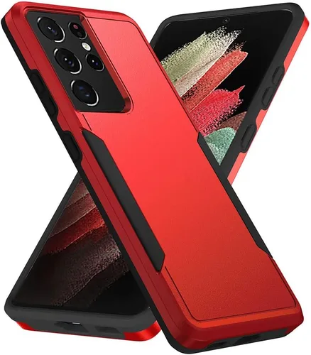 Vista 12 de Funda para Samsung Galaxy S21 (no para S21 Plus y S21 Ultra), resistente, a prueba de golpes, de grado militar, soporte de carga inalámbrica
