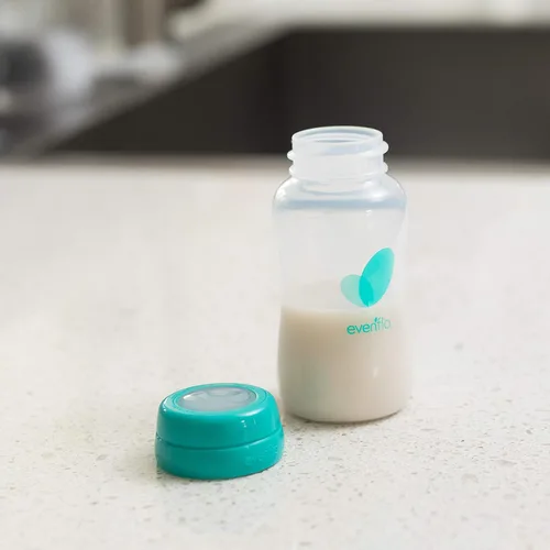 Vista 4 de Evenflo Botellas avanzadas de recolección de leche materna, paquete de 6 unidades de 5 onzas