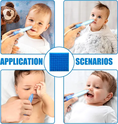 Vista 7 de Paquete de 200 filtros higiénicos de aspirador nasal de alta calidad, repuesto para filtros de aspirador nasal de bebé, sin BPA, ftalatos y látex