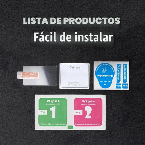 Vista 8 de DJI Osmo Pocket 4/Pocket 3 - Protector de pantalla, resistente a los arañazos, película LCD de vidrio templado Ultra-HD y protector de lente