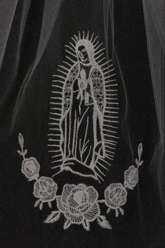Vista 5 de Primera Comunión velo con virgen María y selección de niña de las flores tiara