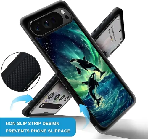 Vista 512 de Compatible con Google Pixel 4A 5G Mobile Case Creative Acrylic Panel trasero Silicona Protección Grip especialmente diseñado para Google Pixel 4A 5G
