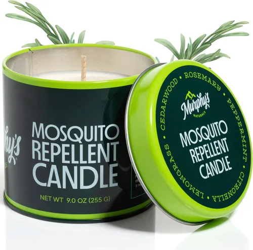 Vista 9 de Murphy's Naturals velas de té repelentes de mosquitos – 12 unidades Soy & beeswax blend with rosemary, peppermint, citronella & lemongrass oils