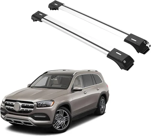 Vista 9 de ERKUL Barras transversales de techo para Mercedes Benz GLE (V167) 2019-2026 Barras transversales de aluminio con bloqueo antirrobo para techo Negro