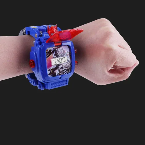 Vista 5 de Creative Robot Transformer - Reloj de pulsera digital para niños de 2 a 14 años, color azul, Digital