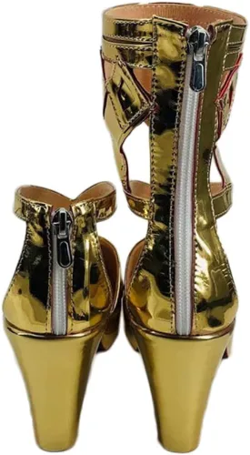 Vista 2 de COSGOGO Juego de anime Genshin Impact Layla - Zapatos de cosplay para mujer, de tacón alto, para cosplay, juego de rol