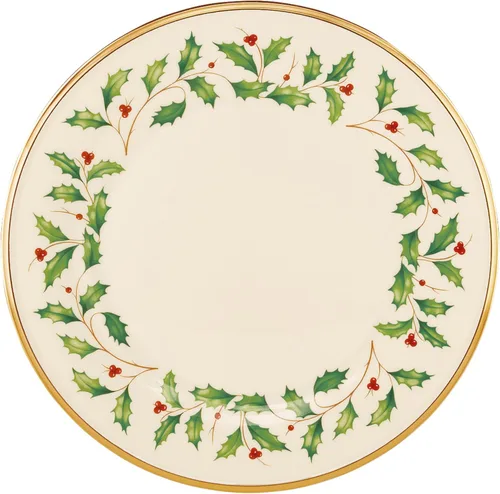 Vista 10 de Lenox Holiday - Juego navideño para postres de 12 piezas, 9.92, rojo y verde
