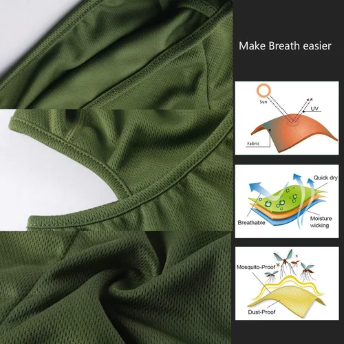 Vista 4 de Pasamontañas con Capucha Ajustable Resistente al Viento con Protección UV