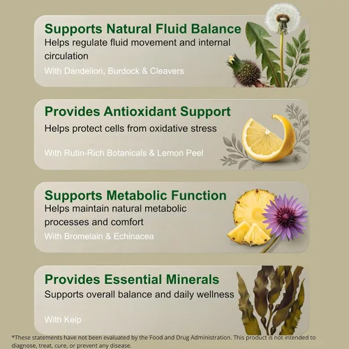 Vista 5 de Lymphatic Drainage Supplements for Daily Lymphatic Support, 60 Capsules