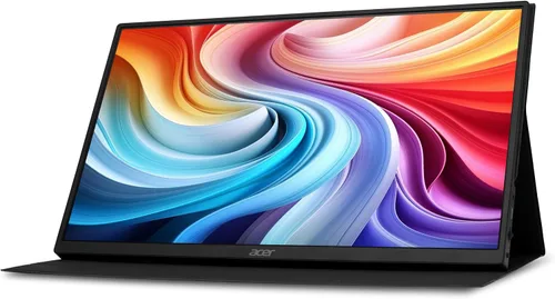 Vista 9 de Acer Monitor portátil FHD IPS Touch de 15.6 pulgadas Soporte de sincronización adaptable (compatible con FreeSync), diseño delgado, monitor