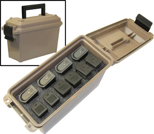 Vista 6 de MTM AC5C - Caja de munición para 5 latas, mini y MTM TMCHG, pistola táctica
