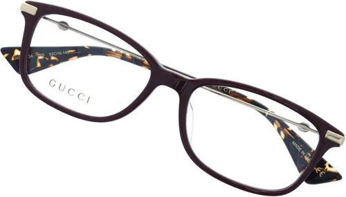 Vista 7 de Gafas Gucci GG 0112 OA- 005 BURGUNDY GOLD Borgoña Transparente Oro