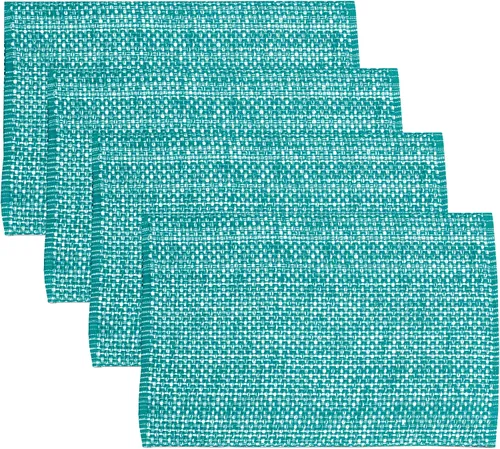 Vista 16 de Camino de mesa 100% algodón para mesas de comedor, rectangular, tejido de dos tonos, 72 x 13 pulgadas, suave y duradero, color negro (paquete de 1)