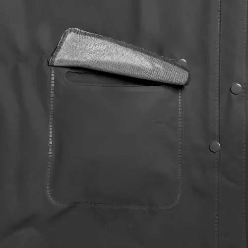 Vista 4 de Chaqueta de Lluvia Ironwear 9221 con Capucha Desmontable y Parte Posterior Ventilada