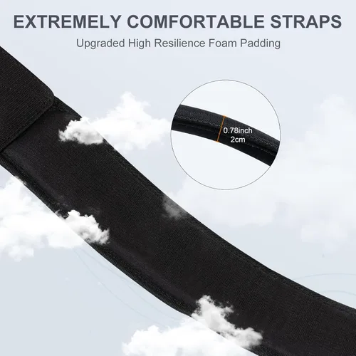 Vista 6 de Correa de hombro para bolsa de golf, correas ajustables acolchadas individuales, reemplazo universal