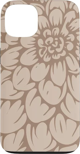 Vista 7 de iPhone 16 Cute Brown and Tan (Beige) Designer Flower Petals Case