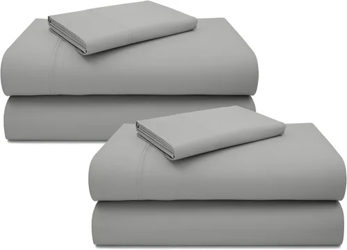 Vista 25 de California Design Den Juego de sábanas de lujo tamaño King - 100% algodón, 600 número de hilos, sábanas King de bolsillo profundo, ropa de cama