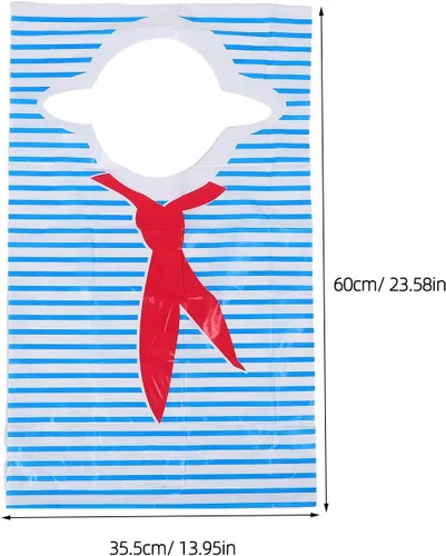 Vista 2 de Delantal desechable 100pcs plástico impermeable sin mangas medio