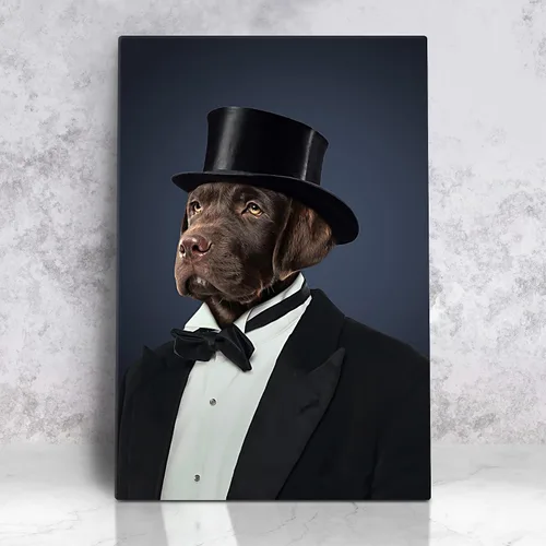 Vista 55 de Awesometik Impresión en lienzo personalizada retrato real de mascota a partir de foto, retrato personalizado del Renacimiento, retratos, retratos 20