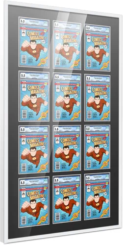 Vista 85 de Poster Palooza Marco de cómics con paspartú para 1 cómic de grado CGC, CBCS o PGX, marco de cómic de bronce para cómic de 8.125 x 13 pulgadas