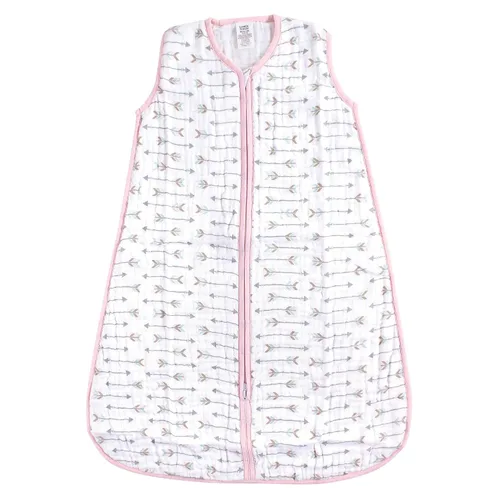 Vista 2 de Luvable Friends - Saco de dormir para bebé sin mangas, diseño unisex, Saco de dormir sin mangas de muselina de algodón, 0-6 meses