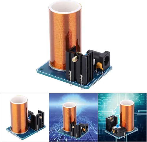 Vista 2 de Kit de bobina Tesla, Mini Tesla Coil Remote LED Kit de módulo de chispa Kit de bricolaje electrónico DC 12V (producto terminado)