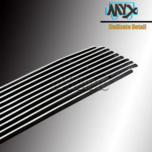 Vista 5 de Se adapta a 2010-2013 Chevy Camaro SS V8 parachoques delantero inferior aluminio cromo Billet rejilla inserción 2011 2012