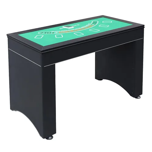 Vista 12 de Hathaway Classic Monte Carlo 4 en 1 mesa de juego de casino – Incluye mesa de dados, mesa de ruleta, mesa de blackjack que se puede utilizar como