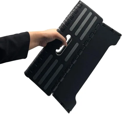 Vista 7 de Taburete plegable portátil de 5 pulgadas, seguro y estable, taburete plegable para automóvil, baño, dormitorio, taburetes para ancianos y adultos