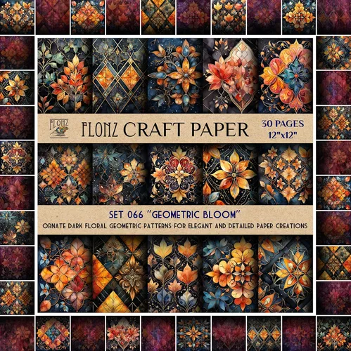 Vista 8 de Papel para álbum de recortes (30 páginas 30 x 30 cm) Meadow Bliss: margaritas vibrantes y encantadores patrones florales inspirados en prados