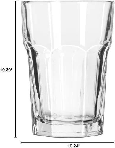 Vista 2 de Libbey Glassware 15238 Gibraltar - Vaso para bebidas, Duratuff, 12 onzas (paquete de 36)