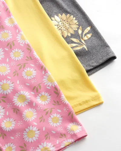 Vista 3 de Real Love Pantalones cortos de ciclismo para niña, paquete de 6 pantalones cortos de volante súper suaves para bailar y jugar