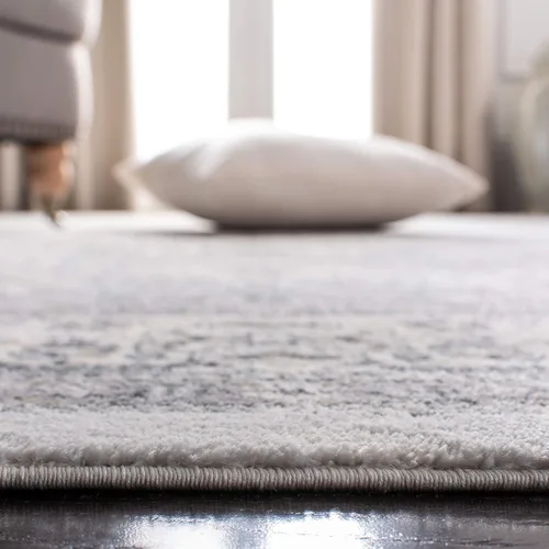 Vista 70 de SAFAVIEH - Colección Isabella, alfombra decorativa - 2'2" x 5', azul y crema, diseño oriental, no desprende pelusa y fácil cuidado, ideal para áreas
