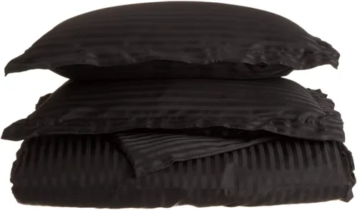 Vista 17 de LaxLinen Juego de funda de edredón de 3 piezas (1 funda de edredón con 2 fundas de almohada) 100% algodón de calidad suave, con cierre