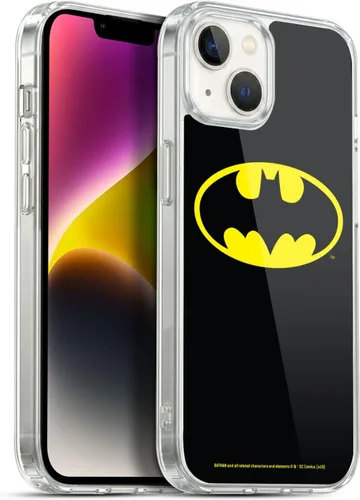 Vista 361 de Head Case Designs Funda de gel con licencia oficial de Batman DC Comics Bat Signal Logos [protección de grado militar] compatible con Apple iPhone 7