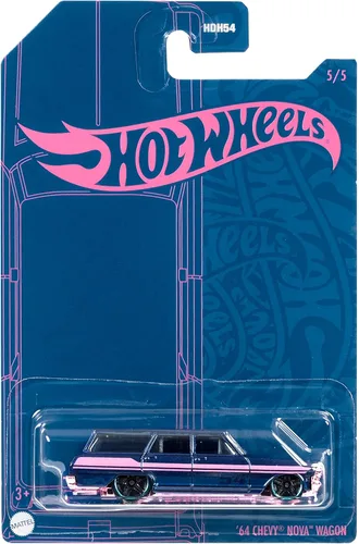 Vista 4 de Hot Wheels Pearl and Chrome 2022 64 Chevy Nova Wagon 5/5