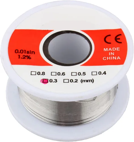 Vista 5 de 1.76 oz 0.012 in estaño resina núcleo soldadura alambre sn60 40 fundente 1.2% para soldadura eléctrica placa de circuito DIY electrodomésticos