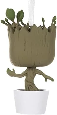 Vista 3 de Hallmark Funko Pop! Colección exclusiva de adornos navideños (Guardianes de la Galaxia Groot)