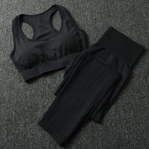 Vista 5 de WodoWei - Conjunto de 2 piezas de entrenamiento para mujer